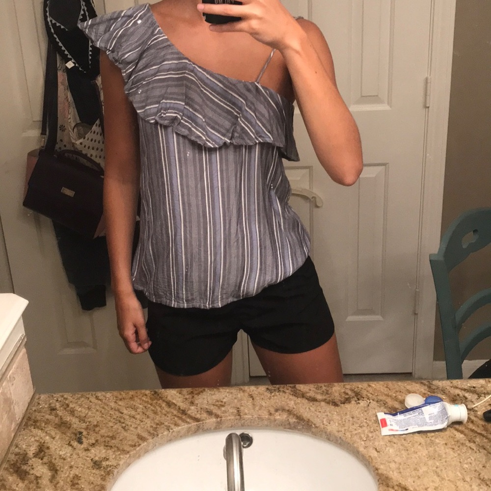 Hollister one shoulder tank